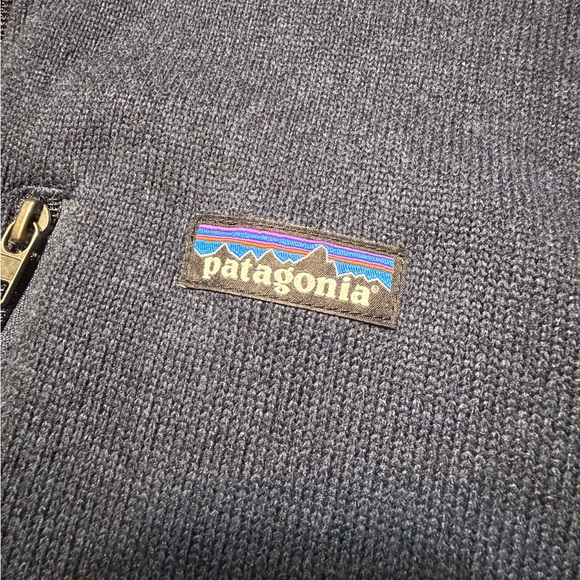 Patagonia Better Sweater Mens 2XL Navy Blue 1/4 Zip Outdoor Hiking - Picture 3 of 9